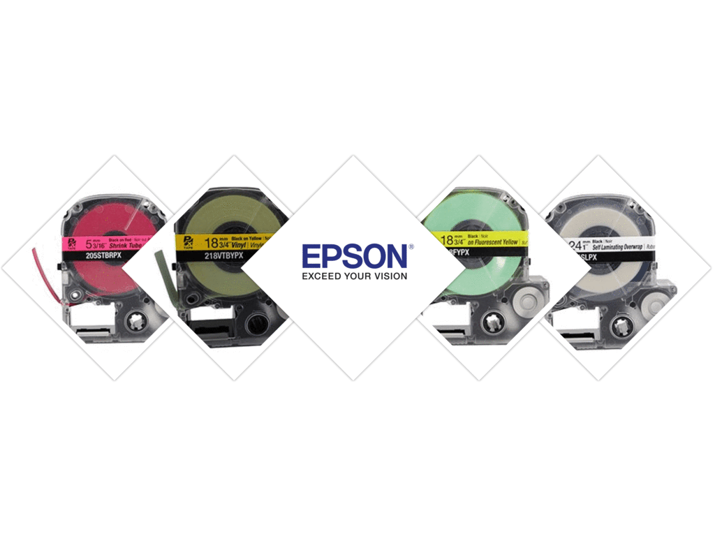 Epson Label Cartridge Pastel LK-3RBP Black/Red 9mm (9m)